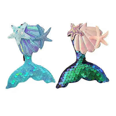 Mermaid Tail Hair Clip Girls Sequin Alligator Hair Clip Crocodile Hair Grip Clip • $6.99