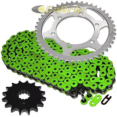 $51.24 • Buy Green O-Ring Drive Chain & Sprocket Kit For Yamaha R6 YZF-R6 2006-2016
