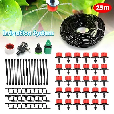 £6.59 • Buy 82ft Automatic Drip Irrigation System Kit Plant 25M Self Watering Garden Hose