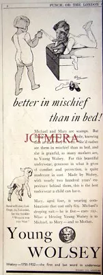 £2.47 • Buy 1932 WOLSEY Children's Underwear Clothing Ad - Original Art Deco Print Advert