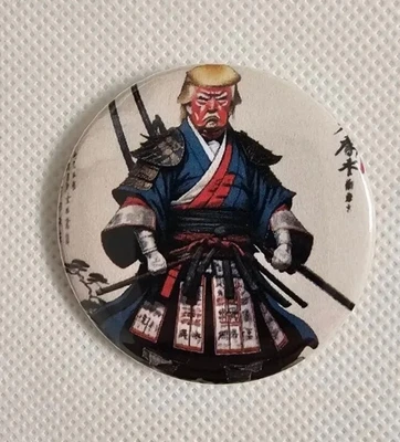 $3.50 • Buy Donald Trump Button Badge Pin  44mm (Samurai Design)