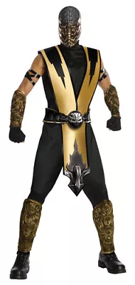 Mortal Kombat Scorpion Ninja Costume Size Standard • $38.97