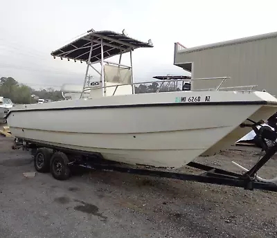 $4496.96 • Buy Used 1994 21' Sea-cat Center Console Bay Boat With Tandem Axle Trailer-no Motors