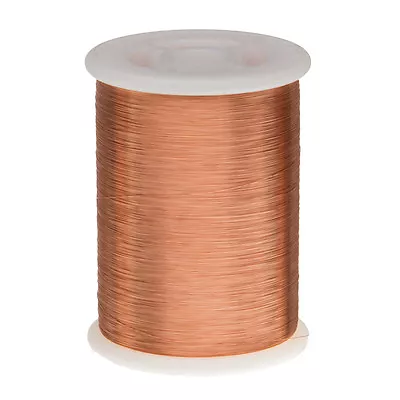 37 AWG Gauge Enameled Copper Magnet Wire 1.0 Lbs 15798' Length 0.0049  155C Nat • $30.51