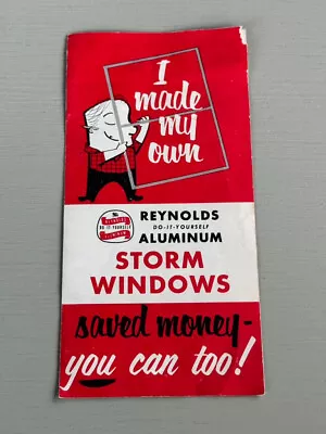 Vintage Reynolds Do It Yourself Aluminum Foil Storm Windows Advertising Brochure • $6.99