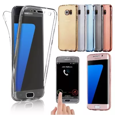 CLEAR Case For Samsung Galaxy S10 S9 S20 Ultra Silicone Gel Shockproof Cover • £2.99