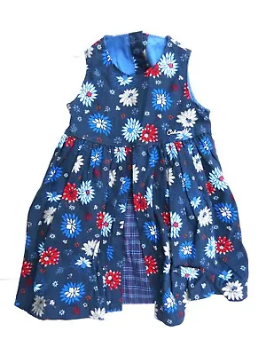 Cakewalk Strap Dress Blue Floral Padded Gr.104 • £34.39