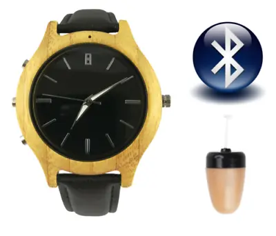 New Spy Bluetooth Watch Earpiece Wireless Gadget Bug Covert Invisible Ear • $96.35