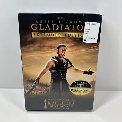 GLADIATOR (DVD 2000 3-Disc) Extended Edition - Brand New & Factory Sealed • $16.16
