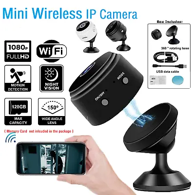 Hidden HD 1080P Mini Spy Camera HD Micro Home Security Night Vision Motion Cam • £7.75