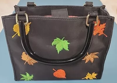 Kim Rogers Purse -  Fall Leaves Fall Colors- 2 Handles Approx 9 X7  • $15