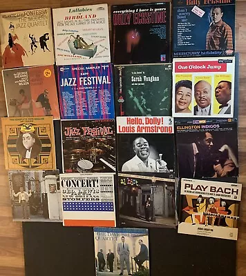 Lot Of 17 Jazz Vinyl LP Record Albums Dave Brubeck Sarah Vaughan Billy Eckstine • $19.99