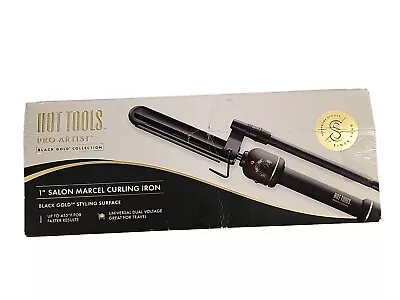 Hot Tools Pro Artist 1  Salon Marcel Curling Iron - Black Gold • $26.99