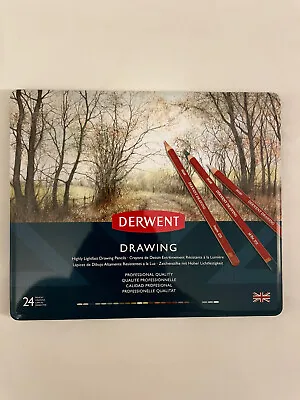 £31.95 • Buy Derwent Professional Drawing Pencils 24 Colour Tin Set