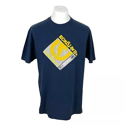 Ecko UnLtd T Shirt Medium Blue Graphic T Shirt Hipster Streetwear Y2k • £22.50