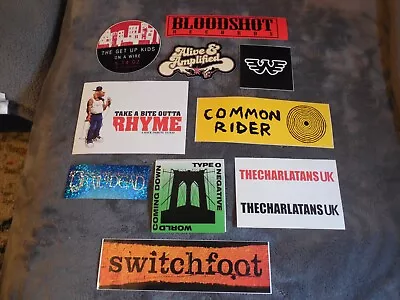 Rock Pop Metal Promotional Sticker Set Of 10 Stickers Lot#109 • $7