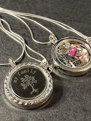 ‘My Family’ Mum - Pattern Memory Locket Necklace S925 Chain - Mothers Day Gift • £8.95