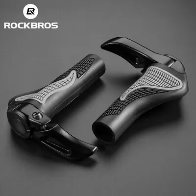  ROCKBROS MTB Bike Grips Cycling Shockproof Dustproof Bike Rubber Grips Black • $16.99