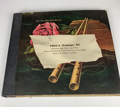 12  78 RPM Record Set-(7)-Tosca Volume II-Puccini/Set DM-540/Gigli/Fabritiis • $15