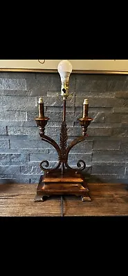 Beautiful And Unique Vintage Metal Table Lamp Base • $14