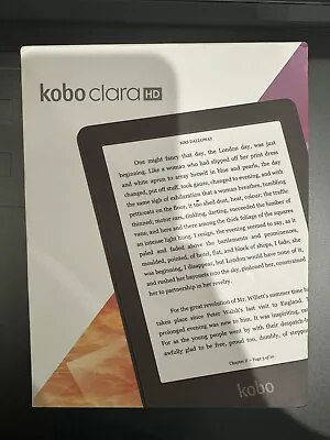 Black Kobo Clara HD EReader 6 Inch 8GB • $81