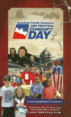 2009 Tony Kanaan + Marco Andretti Indy 500 Community Day Indy Car Brochure • $4.99