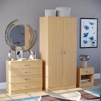 Pine Chest Of Drawers Modern Bedroom Furniture Bedside Table Wardrobe Desk • £189.99