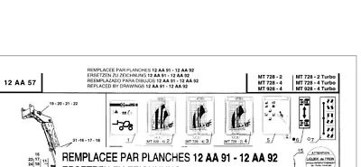 Manitou MT728-4 Parts Catalog • £29.99