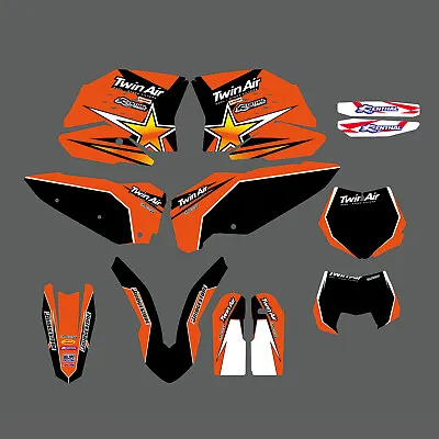 Team Graphic Background Decals Kit For KTM 125 150 250 450 SX SXF 2008 2009 2010 • $54.99