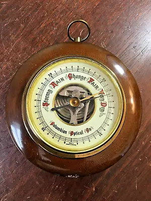 Wall Barometer Huger Wood Trim Vintage Weather Station • $17.99