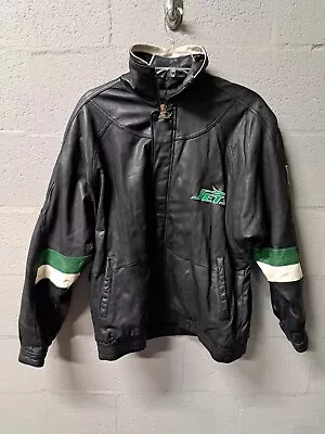 Vintage NY Jets Large Leather Starter Jacket - Pro Line Authentic - See All Pics • $150