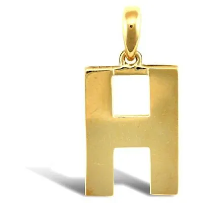 Initial H 9ct Gold Pendant Solid Gold Letter Initial 9ct Yellow Gold • £59.99