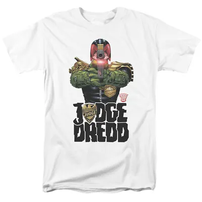 Judge Dredd In My Sights T Shirt Licensed Comic Book Tee White • $17.49