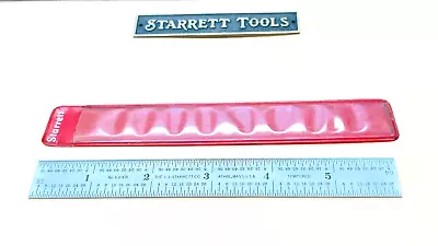 STARRETT No.C604R-6 6” Long Spring-Tempered Steel Rule With Inch Graduations. • $23.50