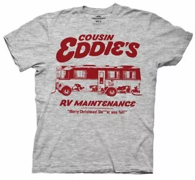 Adult Gray Comedy Movie Christmas Vacation Cousin Eddie's RV Maintenance T-Shirt • $16.95