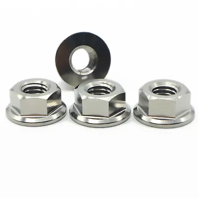 Spekti Titanium CNC Hex Flange Shoulder Nuts M5 M6 M8 M10 M12 DIN6923 • $2.77