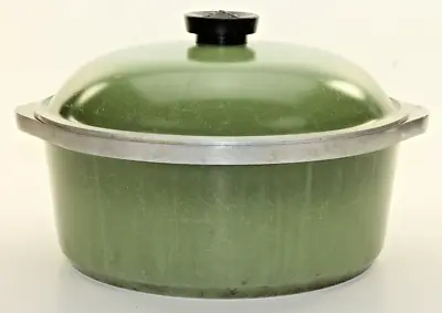 $35.99 • Buy Vintage Club Cast Aluminum Dutch Oven Avocado Green W/Lid Pot Stovetop
