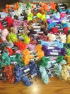  Needloft Plastic Canvas Yarn Lot Of 4 - 10 Yds 2 Ply 100% Nylon You Pick Color • $9.99