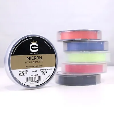 Cortland Micron Fly Line Backing 20 Lb 250 Yds - ALL COLORS - FREE SHIP OPTIONS • $23.95