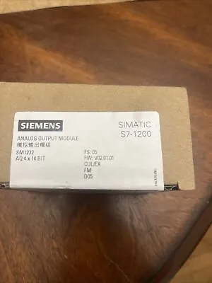 Siemens Simatic S7-1200 PLC Compact CPU (6ES72121AE400XB0) • $200