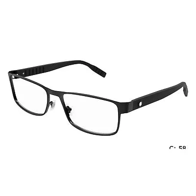 NEW Mont Blanc MB0210o-004 Black Black Eyeglasses • $223.38