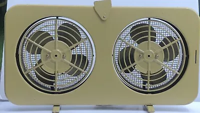 Vintage Bradford Dual Window Fan | Swivel Blades (Manual) & 3 “On” Settings • $63.99