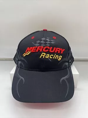 •NEW• Mercury Racing Black Hat Cap Adjustable - Free Shipping • $19.99