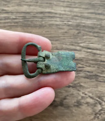 £18 • Buy Medieval. 14th/15th Century. Bronze Buckle And Strap-end.