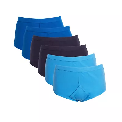 Sock Stack Pack Of 6 Men's 100% Organic Cotton Briefs Underpants Sport Underwear • £12.95