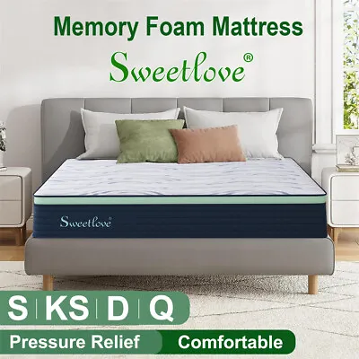 $165 • Buy Sweetlove Mattress Queen Double Single Bed Orthopedic Mattresses Gel Memory Foam