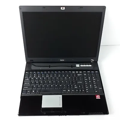 MSI Mega Book MS-16342 15.4  Gets Power No Boot No HDD No RAM No Optical Drive • $59