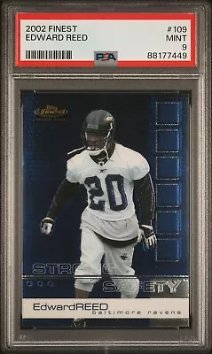 PSA 10 2002 Topps Finest Ed Reed #109 Rookie RC HOF Gem Mint • $17.50