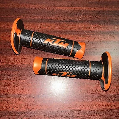 KTM Hand Grips Motocross Enduro Mx Orange Black Motorsport Dirt • $16.98