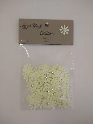 100 PAPER DAISY FLOWER CARD MAKING # 5CRAFT EMBELLISHMENTSbaby Shower Party • £1.89